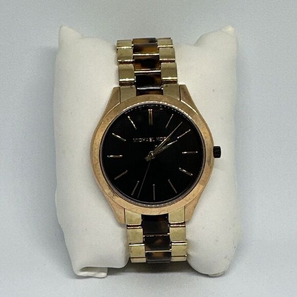 Michael Kors Slim Runway MK4301 Women\'s Two Tone Analog Dial Quartz Watch HME186 main image 11